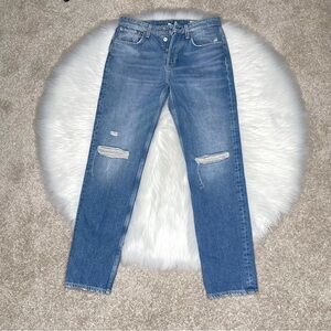 Rag & Bone Rosa Mid Rise Boyfriend Jeans